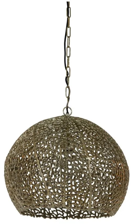 Lampa wisząca w kolorze złota z metalowym kloszem ø 45 cm Sinula – Light &amp; Living