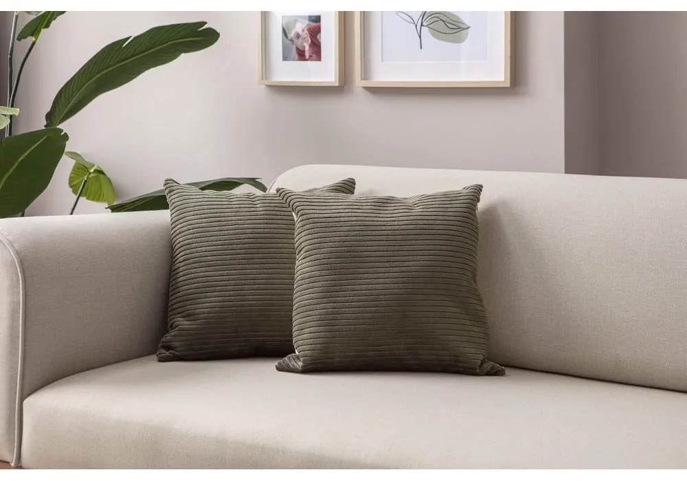 Sztruksowe poszewki na poduszki zestaw 2 szt. 43x43 cm – Mioli Decor
