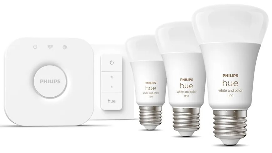Inteligentny zestaw startowy 5 szt. z gwintem E27, 11 W White and color ambiance – Philips Hue
