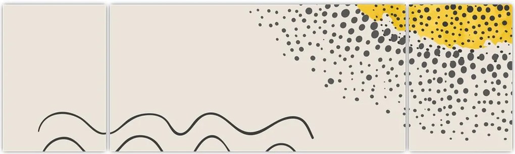 Obraz - Abstrakcyjny obraz plaży N⁰1 (170x50 cm)