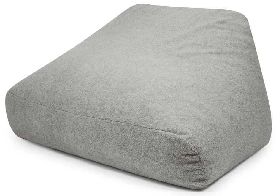 Jasnoszary worek do siedzenia z materiału bouclé Sofa Snug – SLOWDOWN