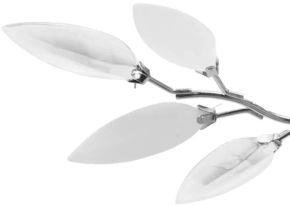 Biała nowoczesna lampa sufitowa z listkami - E974 A0-B57