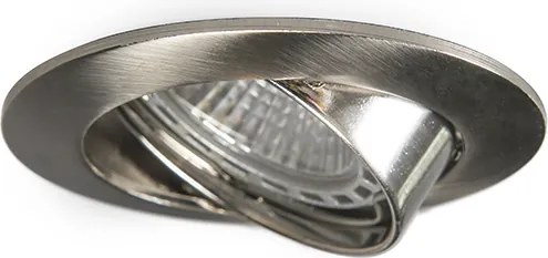 Inteligentny reflektor wpuszczany stalowy z WiFi GU10 z możliwością przechylania - Edu