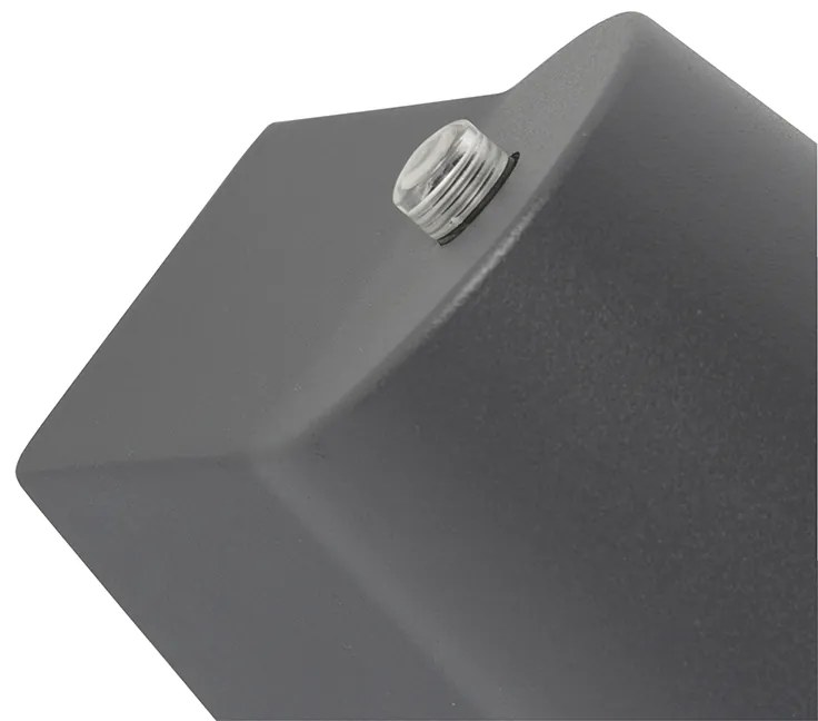 Zewnetrzna Nowoczesna lampa zewnętrzna antracytowa w komplecie z LED z czujnikiem zmierzchu - Uma Nowoczesny Oswietlenie zewnetrzne