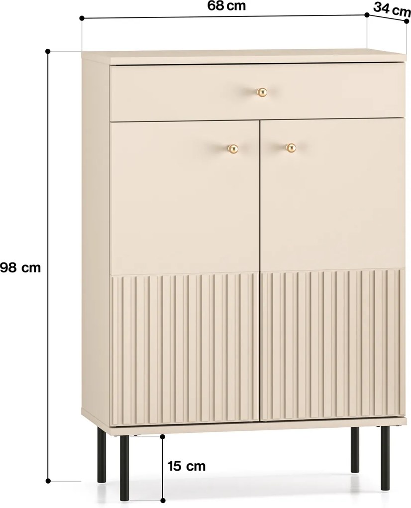 Szafka na buty Sophie 14, kaszmir