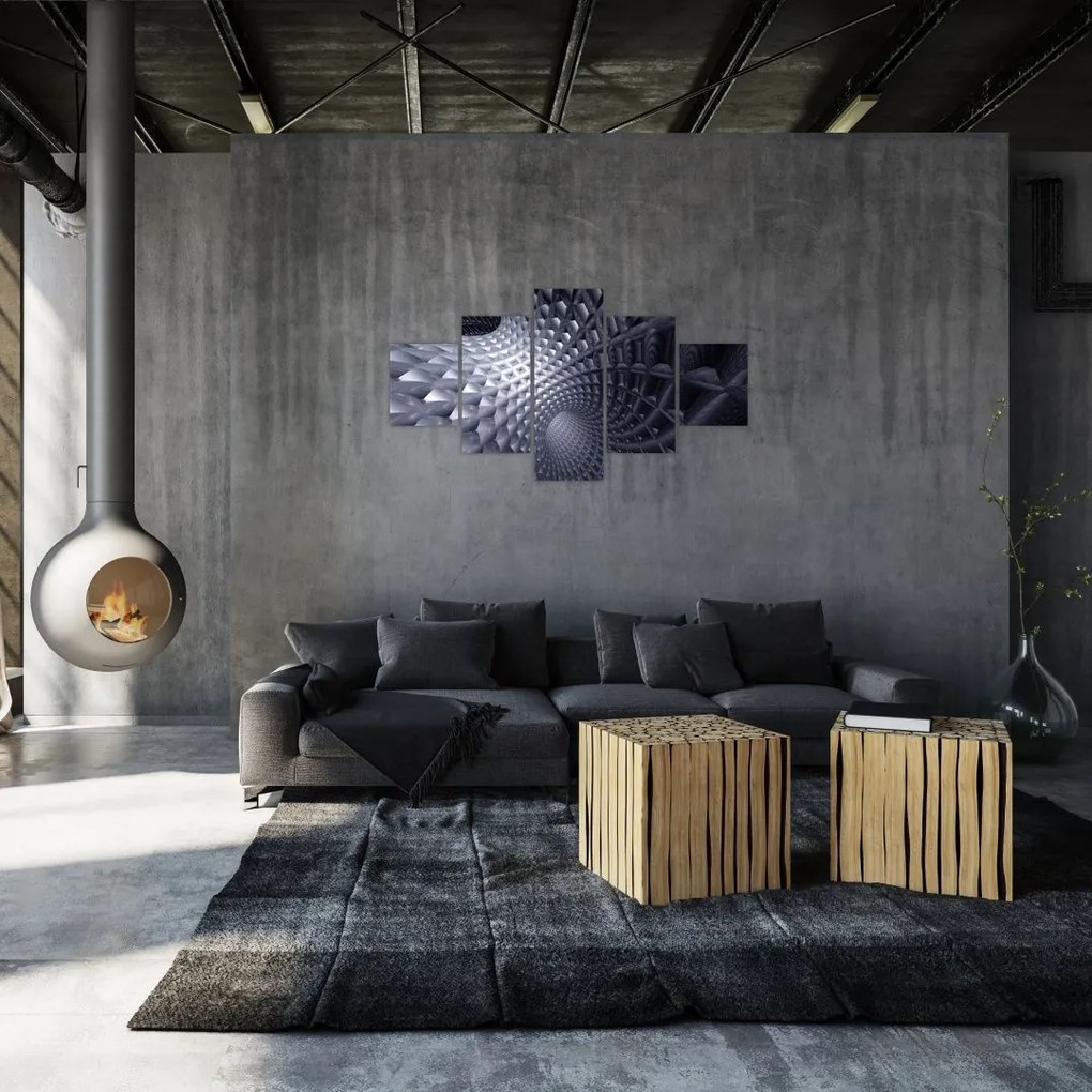Obraz - Abstrakcja 3D (125x70 cm)