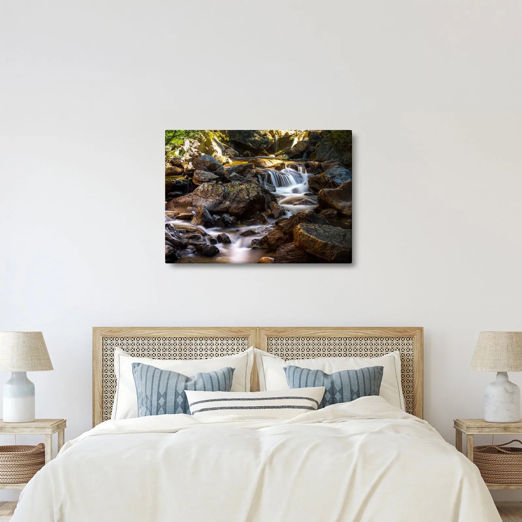 Obraz skalistego strumienia (70x50 cm)