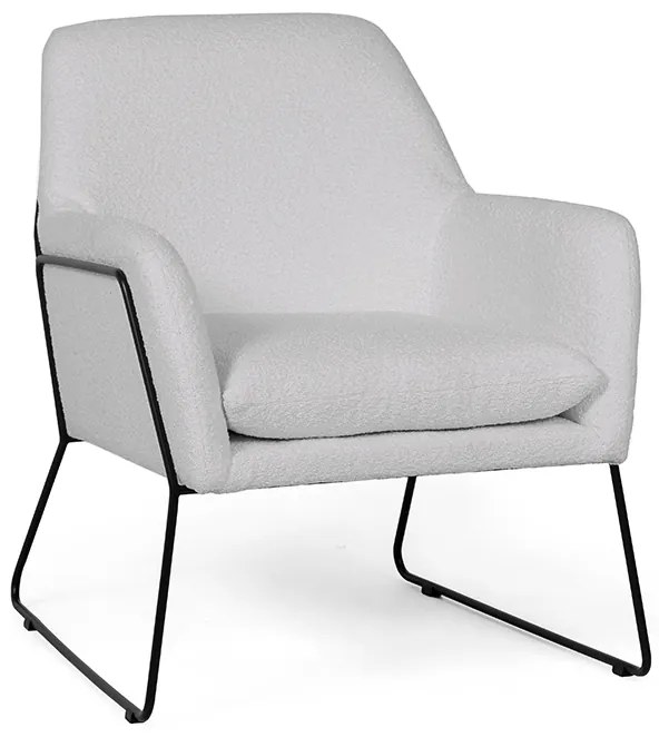 Szary designerski fotel MILAN