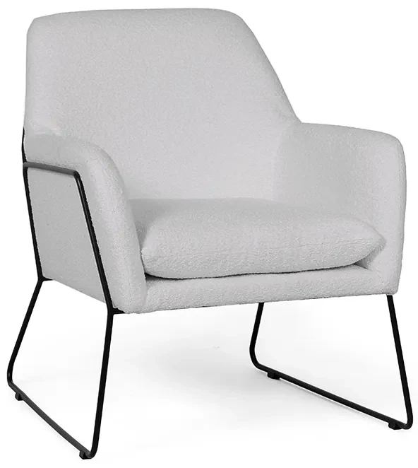 Szary designerski fotel MILAN