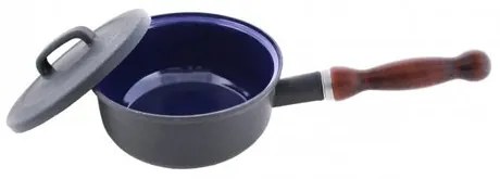 Sfinx Emaliowany rondel z pokrywką i drewnianymuchwytem BSE, 16 cm, 1,25 l