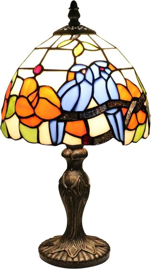 Brilagi - Lampa stołowa Tiffany witrażowa JUNGLE 1xE27/60W/230V