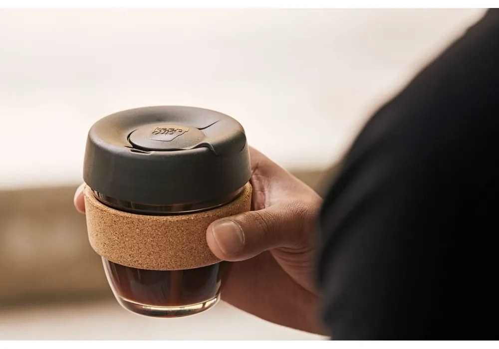 Czarno-brązowy kubek podróżny 227 ml Brew Cork Nitro S – KeepCup
