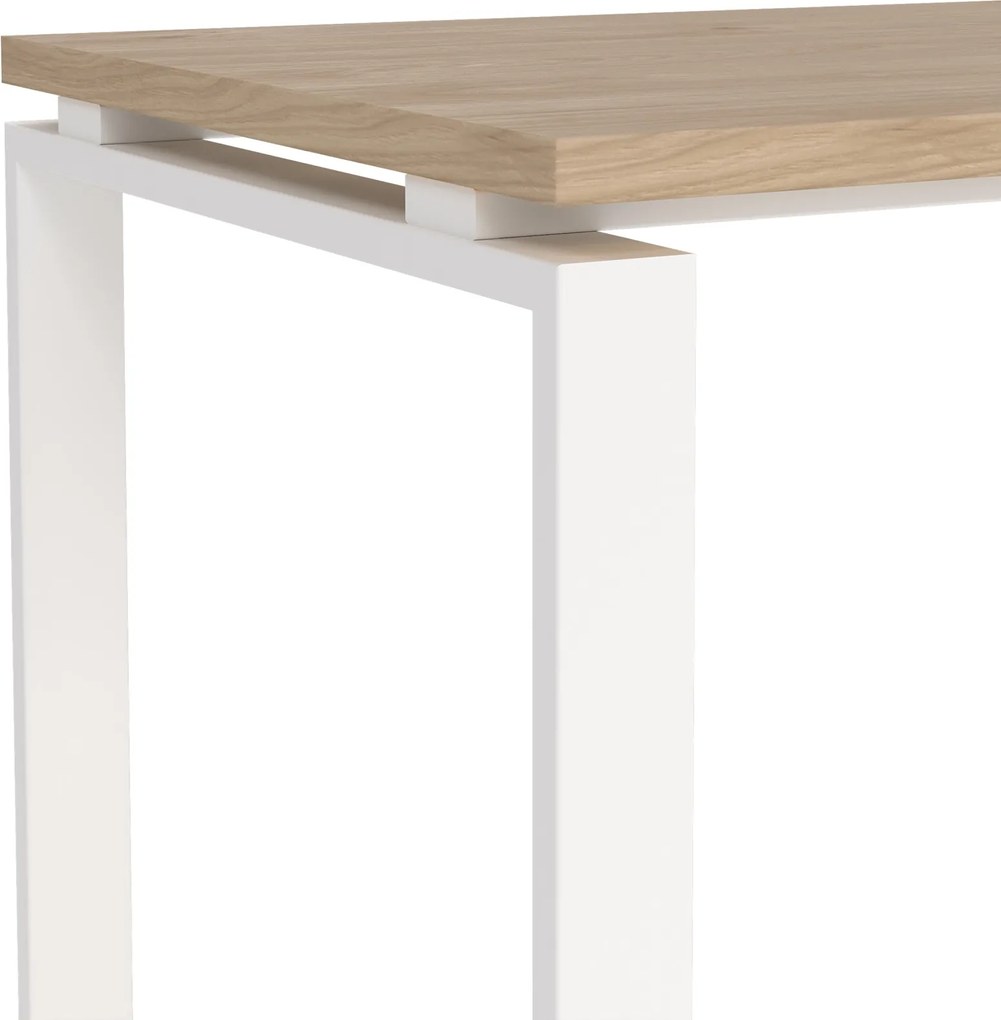 Biurko loft na płozach Sign 150 jackson hickory/biały mat