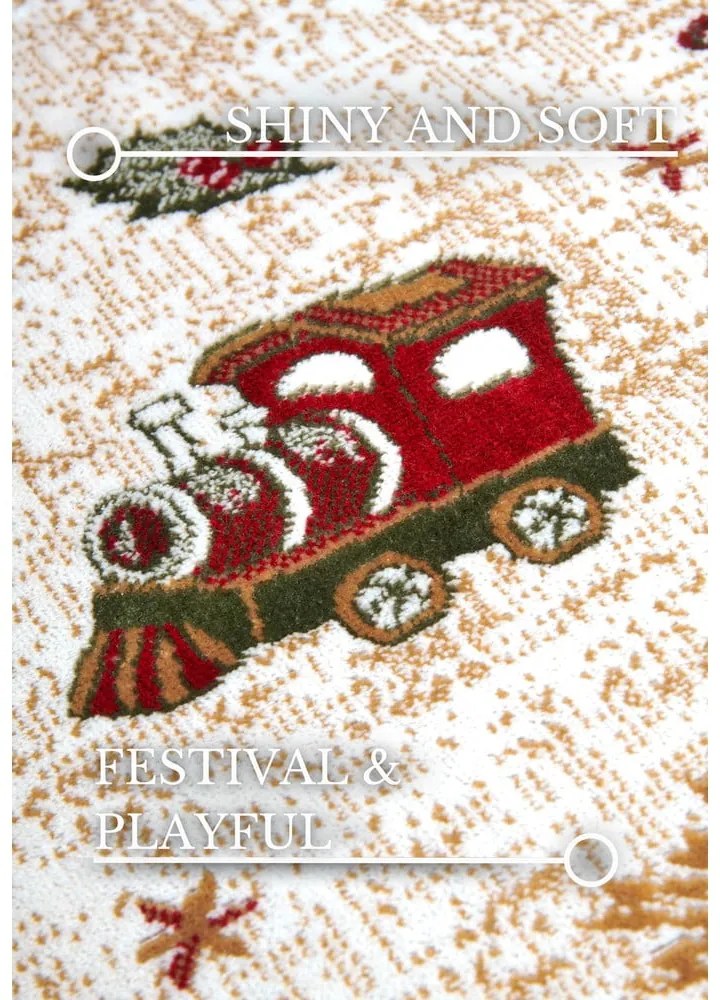 Czerwony chodnik z mieszanki bawełny ze świątecznym motywem 80x200 cm Toy's Delight Red Christmas – Villeroy&Boch