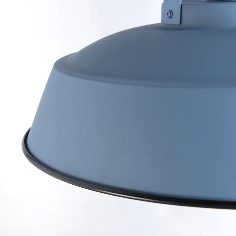 Wisząca lampa vintage niebieska 43 cm - Living Nowoczesny Oswietlenie wewnetrzne