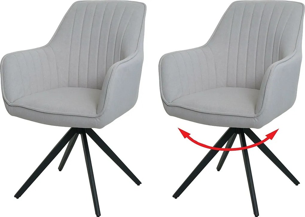 Krzesło do jadalni MCW-L79 (zestaw 2 sztuk),  kremowo-beżowy