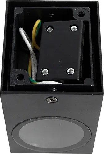 Nowoczesna lampa ścienna czarna IP44 - Baleno