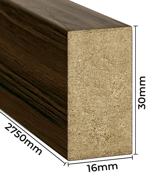 Lamele ścienne 15 szt. orzech K8-L29