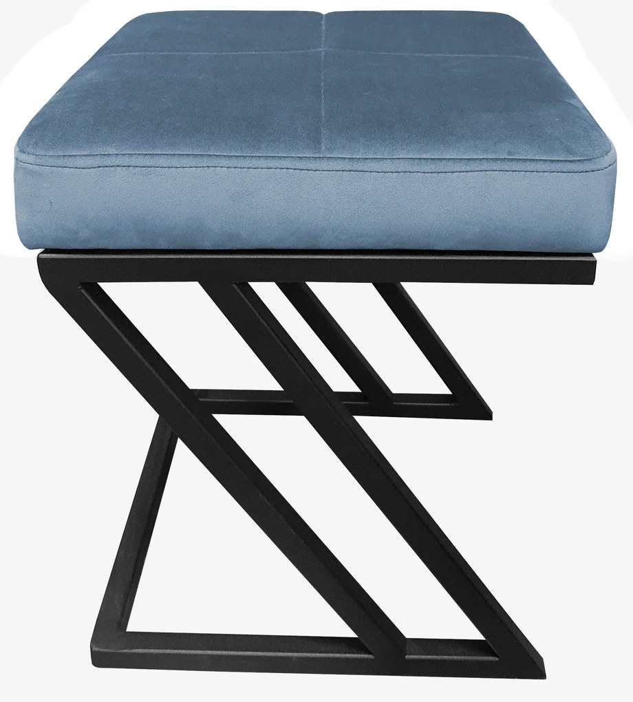 Pufa ZETA LOFT ławka taboret podnóżek metal MG33