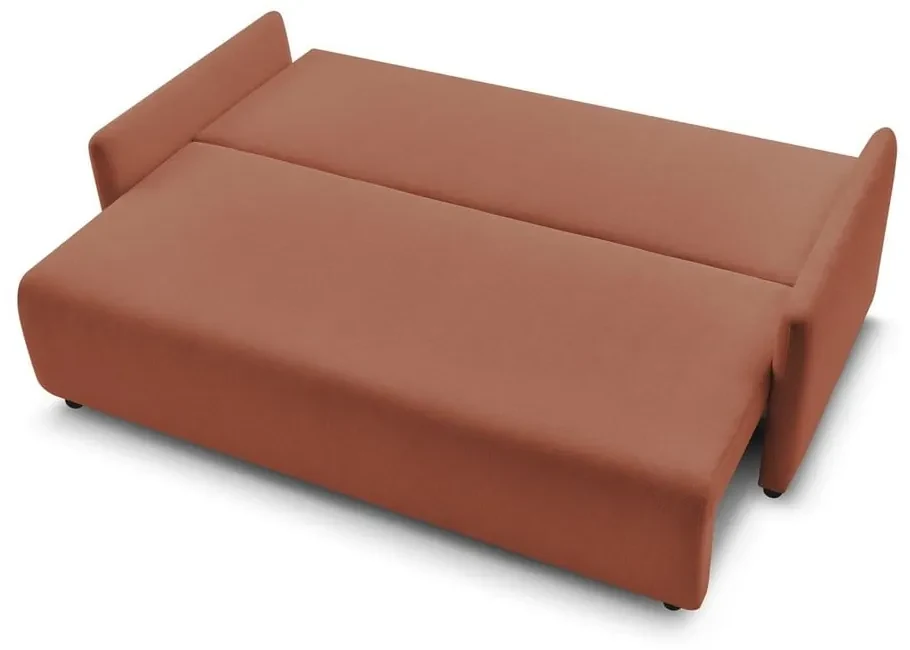 Pomarańczowa rozkładana sofa 211 cm Marcel – Bobochic Paris