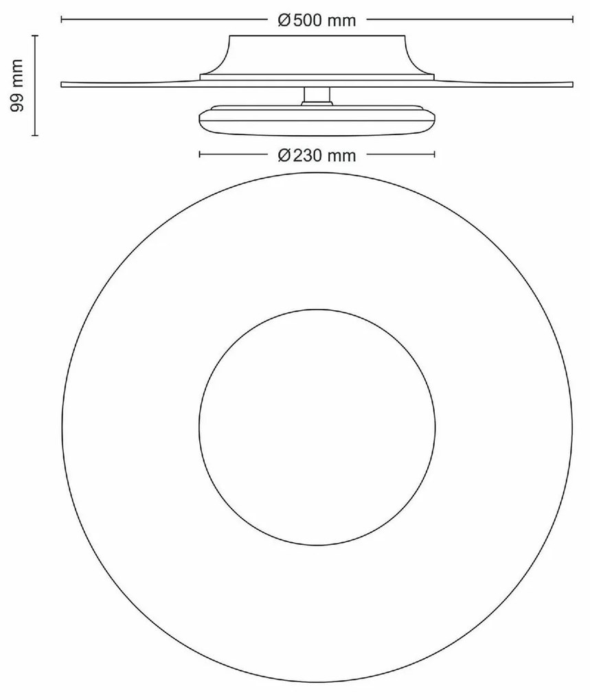 Philips 8720169195257 Lampa sufitowa LED Garnet,biały, 1x 40 W 4200lm 2700K IP20