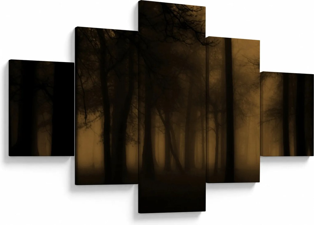 Obraz - Ciemny las (125x70 cm)
