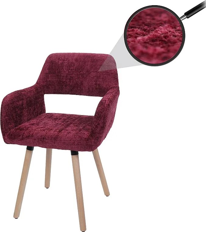 Krzesło do jadalni MCW-A50 II,  bordeaux