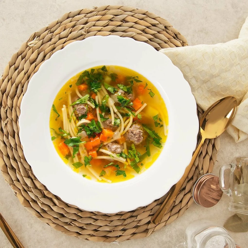 Orion 18-częściowy zestaw talerzy Mona fale