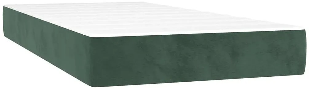 Niskie zielone łóżko z aksamitną tapicerką 120x190 C4-B17