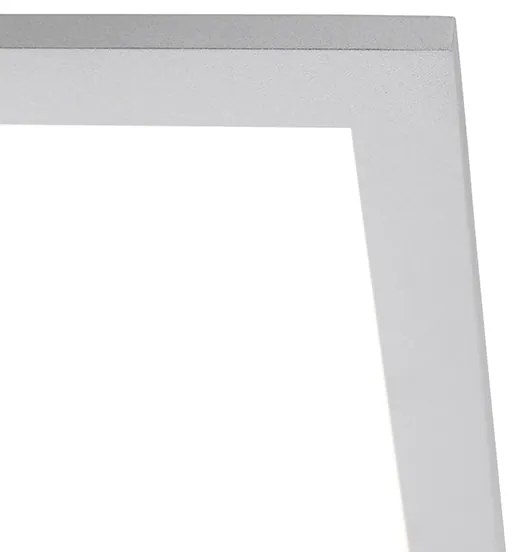Stalowa lampa sufitowa 40 cm z LED i pilotem - Liv Nowoczesny Oswietlenie wewnetrzne