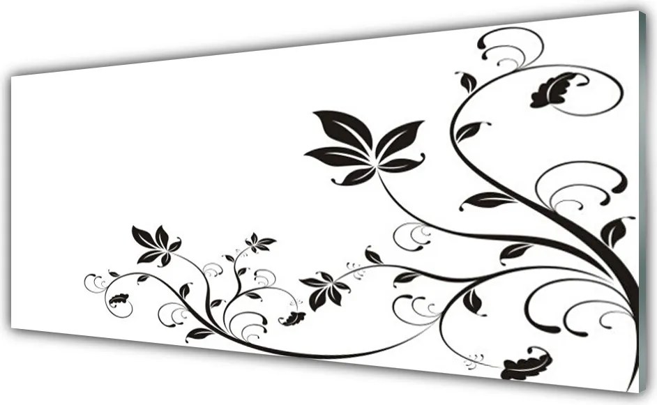 Panel Szklany Botaniczna Wizja Abstrakcyjna