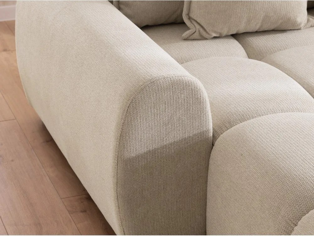 Beżowy narożnik (lewostronny/z szezlongiem) Albane – Ropez