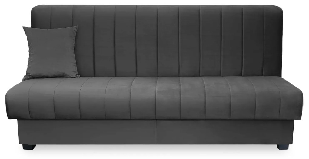 Sofa z Funkcją Spania SIGMA Rozkładana Wersalka Dwuosobowa Szara Nowoczesna do Salonu