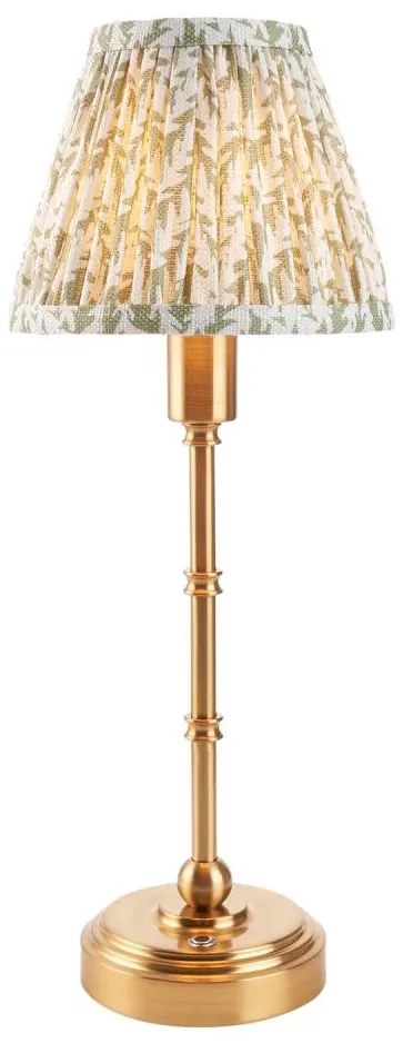 Endon 114800 - LED Ściemn. akumulatorowa lampa stołowa BURLEY LED/1,5W/5V mosiądz/zielony