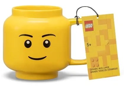 Żółty ceramiczny kubek dla dzieci 530 ml Head – LEGO®