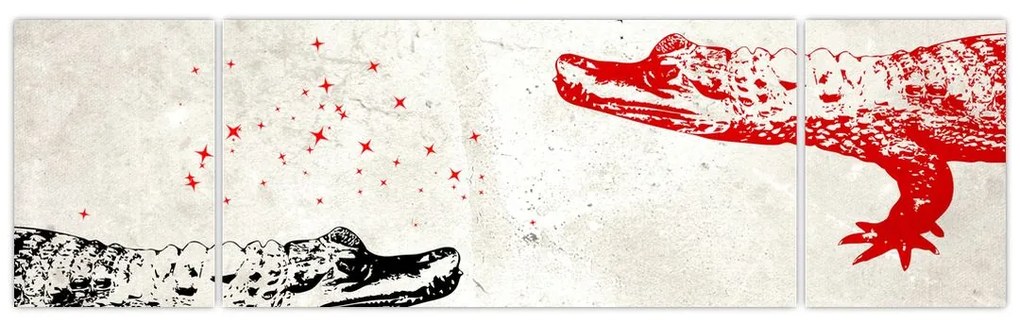 Obraz - Krokodyle (170x50 cm)