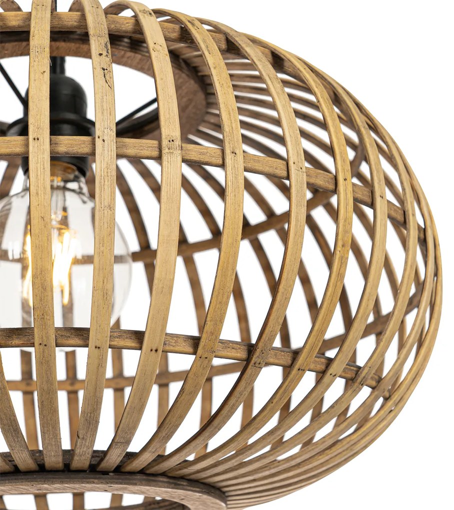 Orientalna lampa wisząca bambusowa 44 cm - Amira
