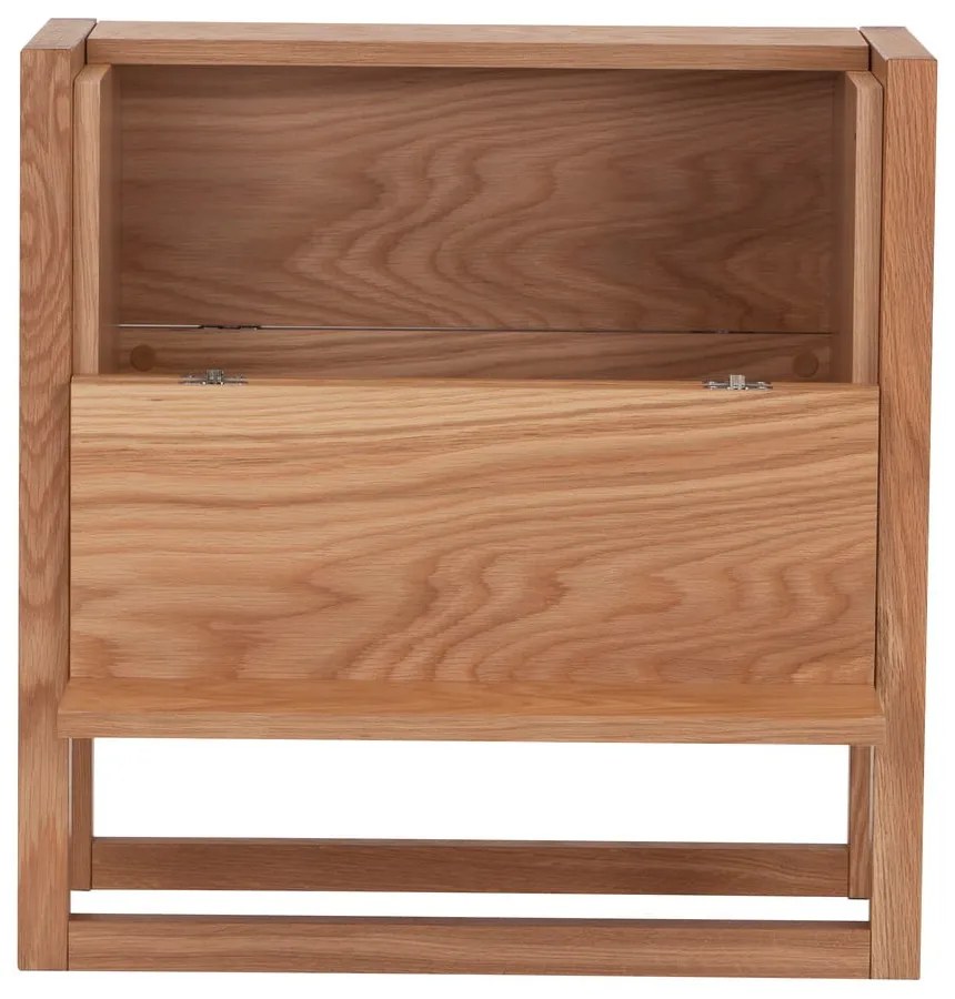Barek z drewna dębowego w naturalnym kolorze 59x60 cm Woodman NewEst