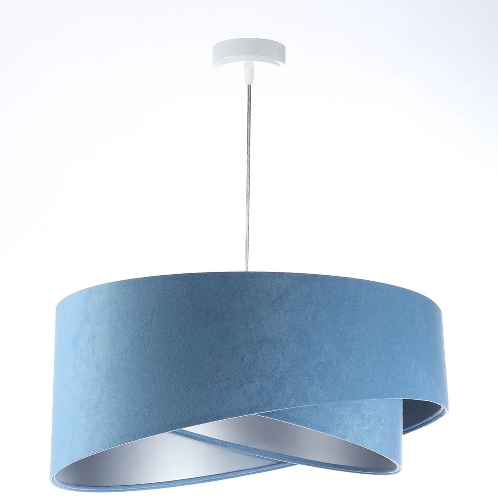 Lampa wisząca GEMSTONE błękitna/srebrna BPS KONCEPT