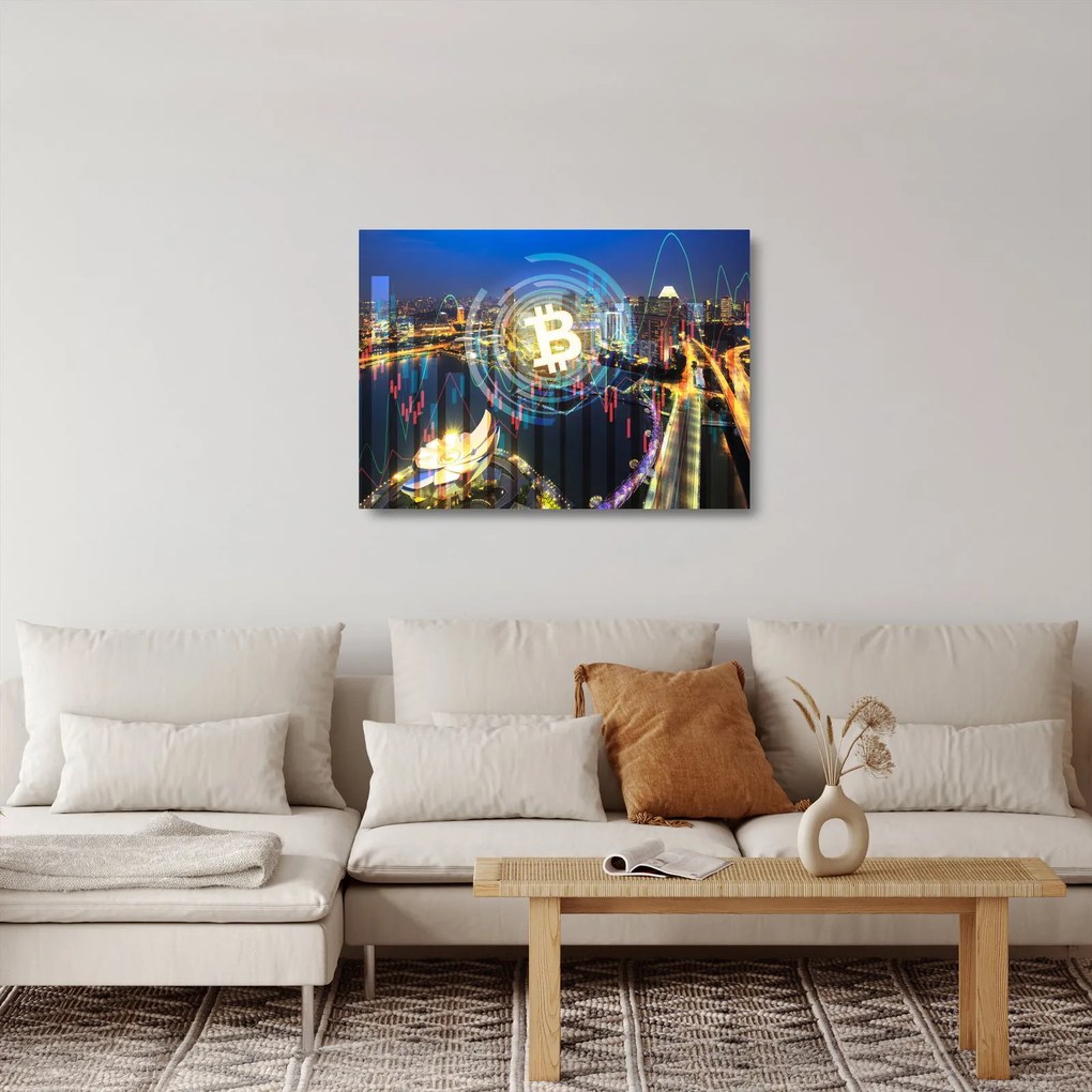Obraz na szkle - Miasto Inwestycji (70x50 cm)