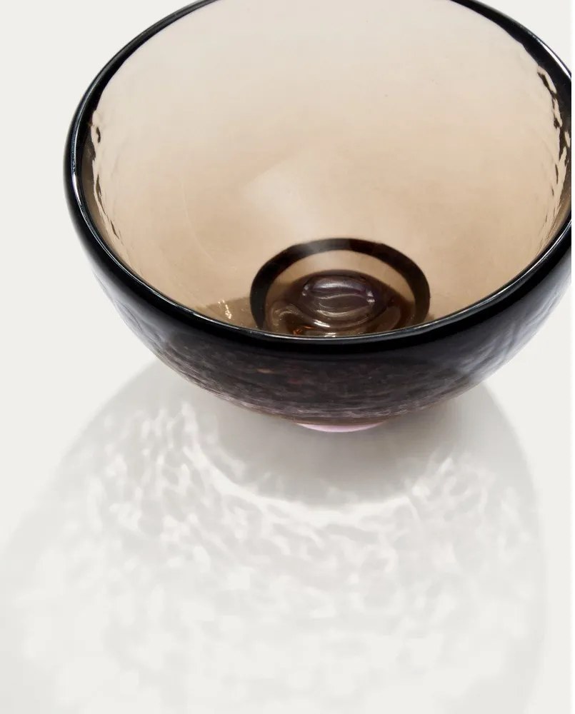 Brązowa szklana miska Sileia – Kave Home