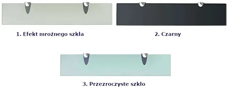 Solidna mleczna półka szklana 50x10 M1-F67