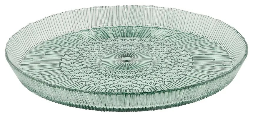 Zielony szklany półmisek ø 30 cm Kusintha – Bitz