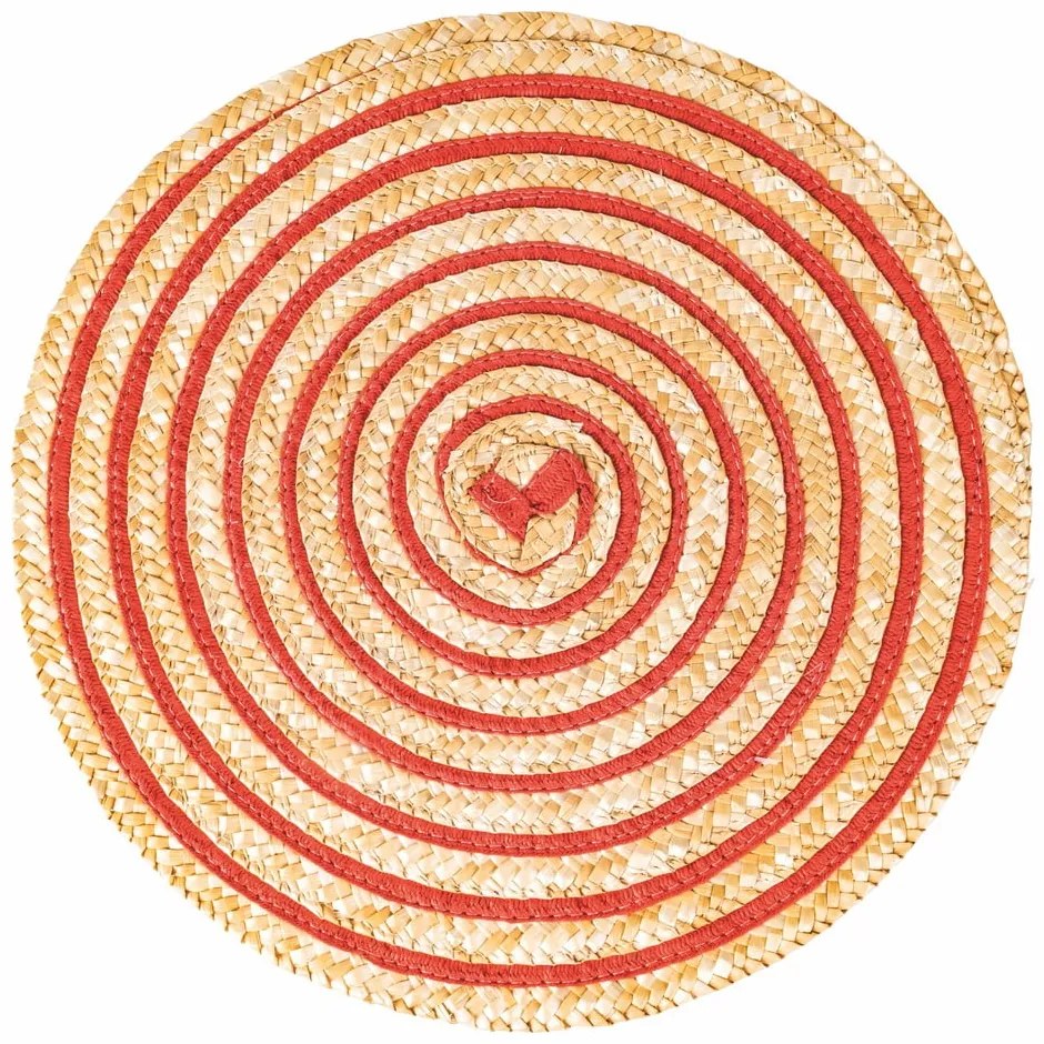 Maty stołowe z rafii zestaw 6 szt. ø 38 cm Spiral – Villa d'Este