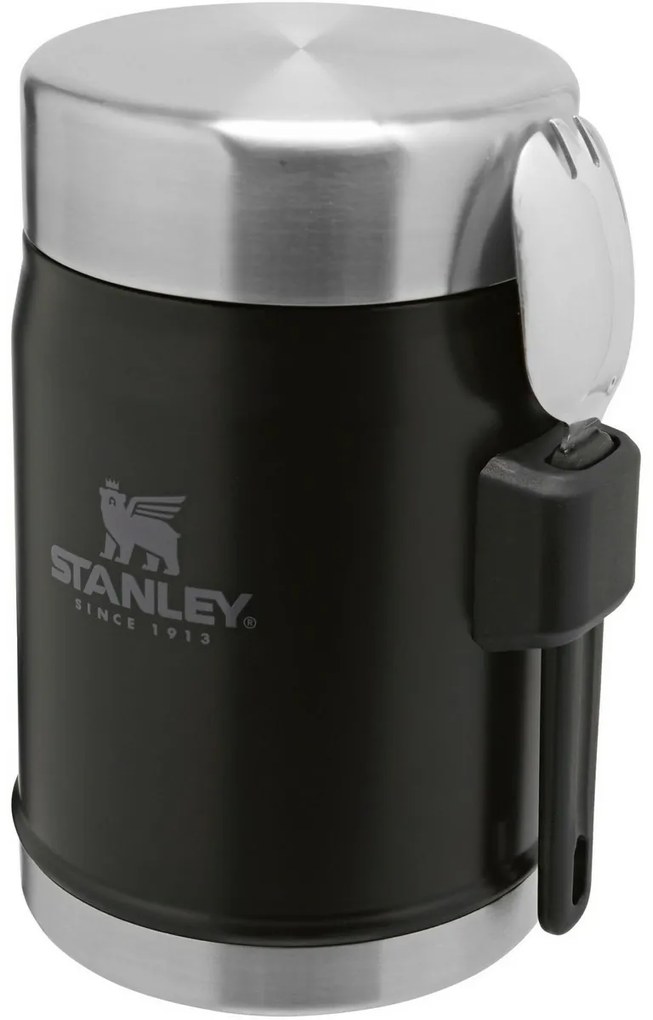 STANLEY Termos obiadowy 400 ml z łyżką/widelcem, czarny matowy