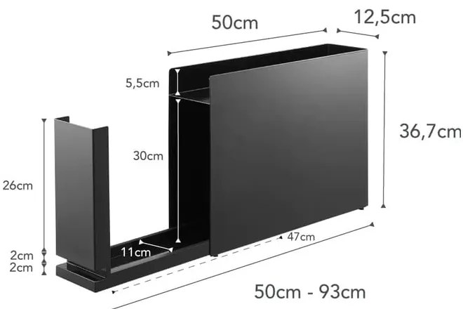 Metalowy organizer kuchenny Tower – YAMAZAKI