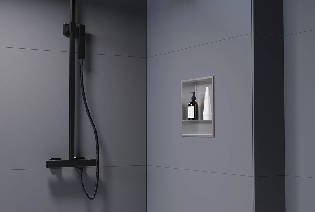 Półka wnękowa ścienna ze stali nierdzewnej NT303010X