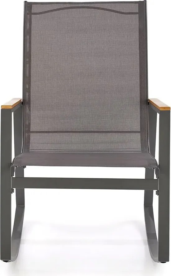 Krzesło popielate ogrodowe N9-G63