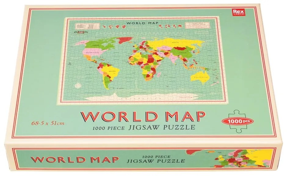 Puzzle (liczba elementów 1000) World Map – Rex London