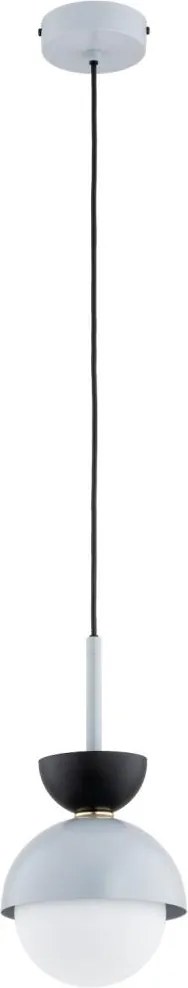 Lampa wisząca na lince SATORI 1xE27/15W/230V szara/czarna